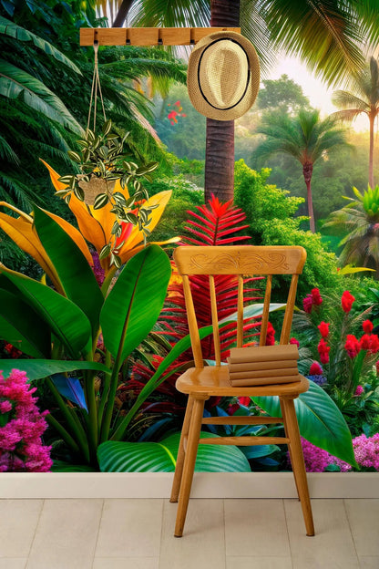 Mural Hojas Tropicales - MT613