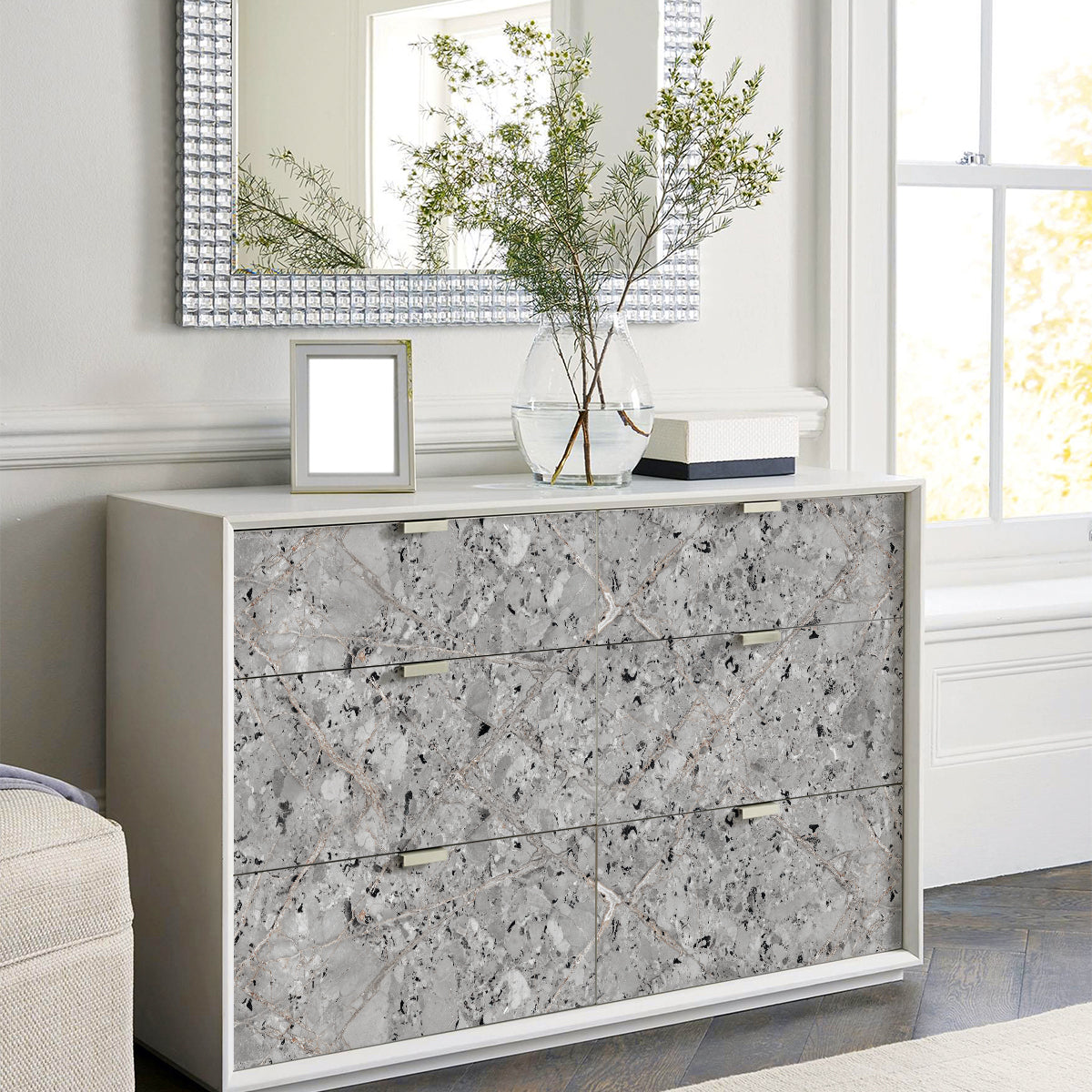 Vinilo Autoadhesivo Simil Marmol - 100x100cm - MM3300