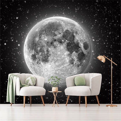 Fotomural Luna llena con estrellas - FM011