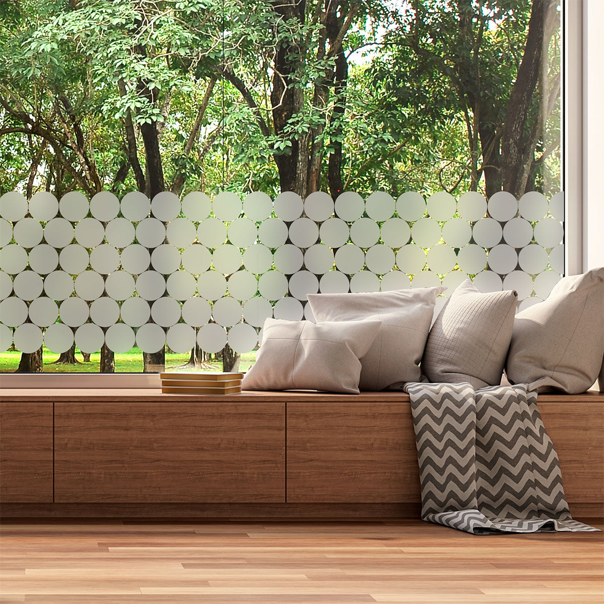 Vinilo Esmerilado Circulos 100x60cm  - VE001