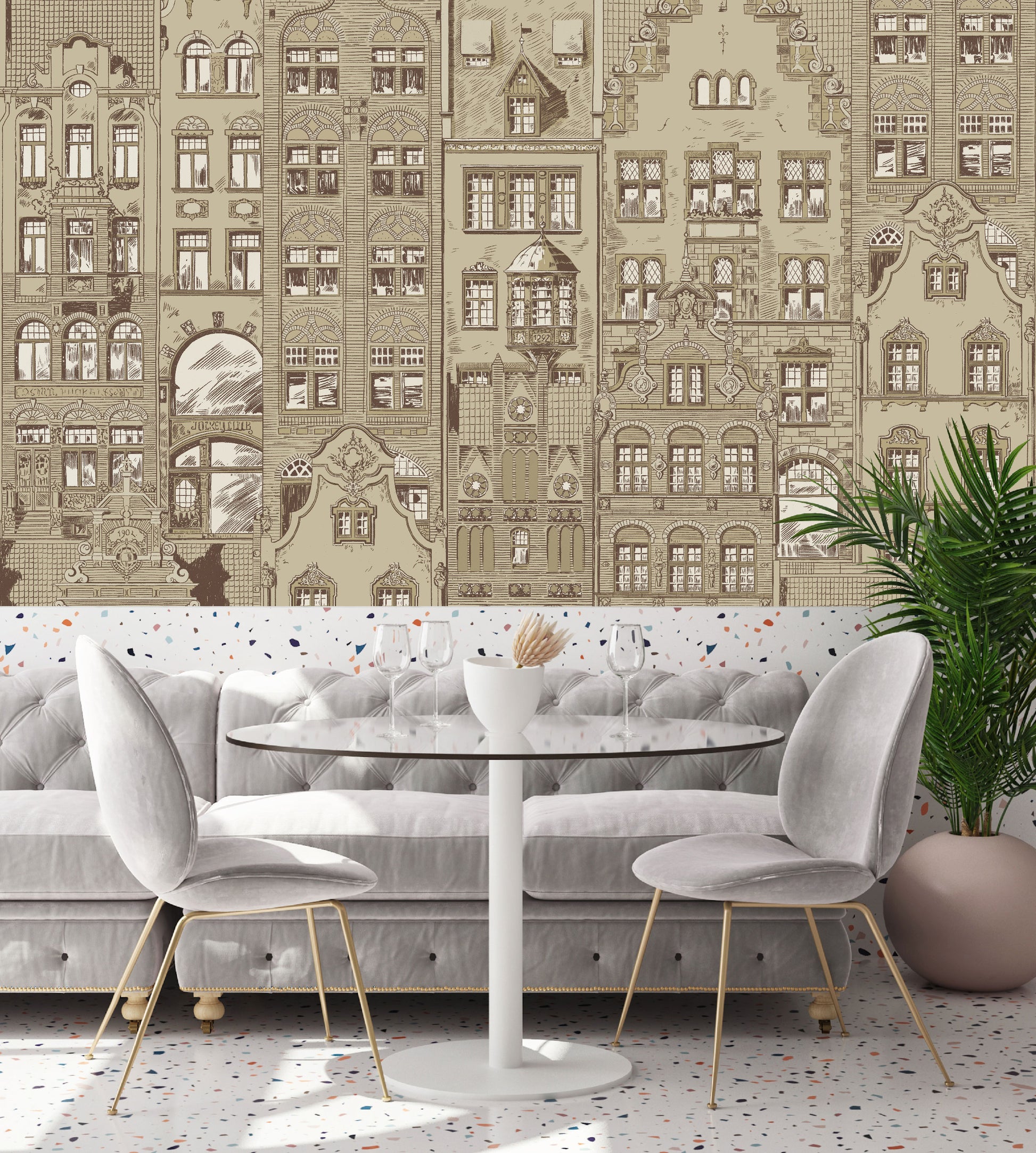 Mural Amsterdam Beige - Modelo VCORP 001