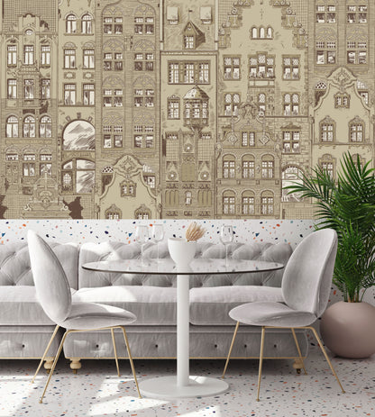 Mural Amsterdam Beige - Modelo VCORP 001