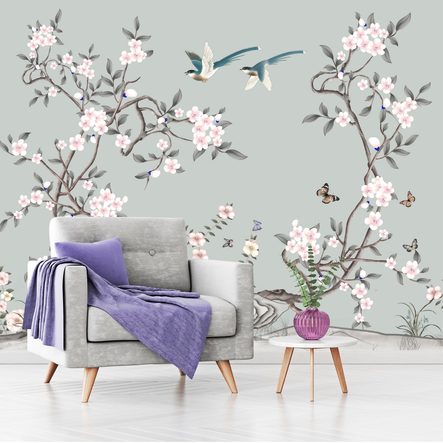 Mural Tropical Floral - MT558