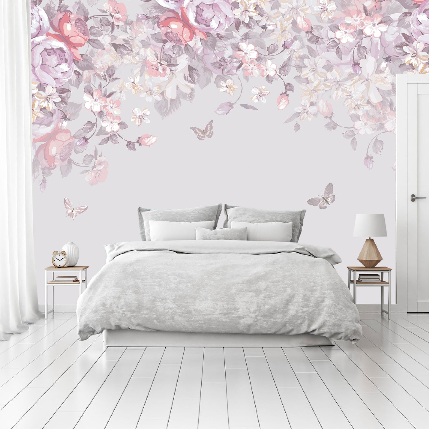 Mural Guirnalda de Peonias - MT480