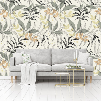 Mural Hojas Tropicales - MT377