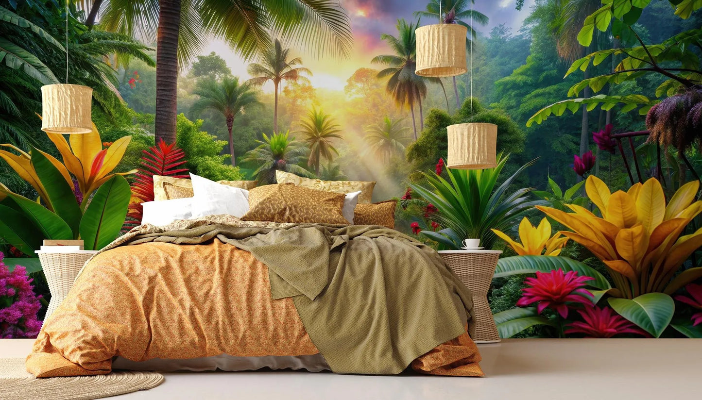 Mural Hojas Tropicales - MT613