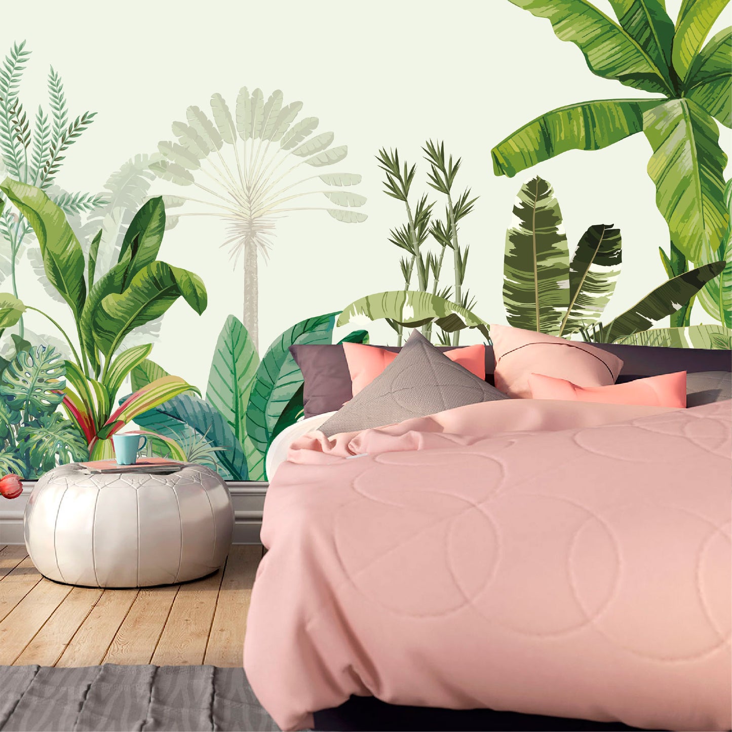 Mural Selva Tropical Ilustrada - MT575