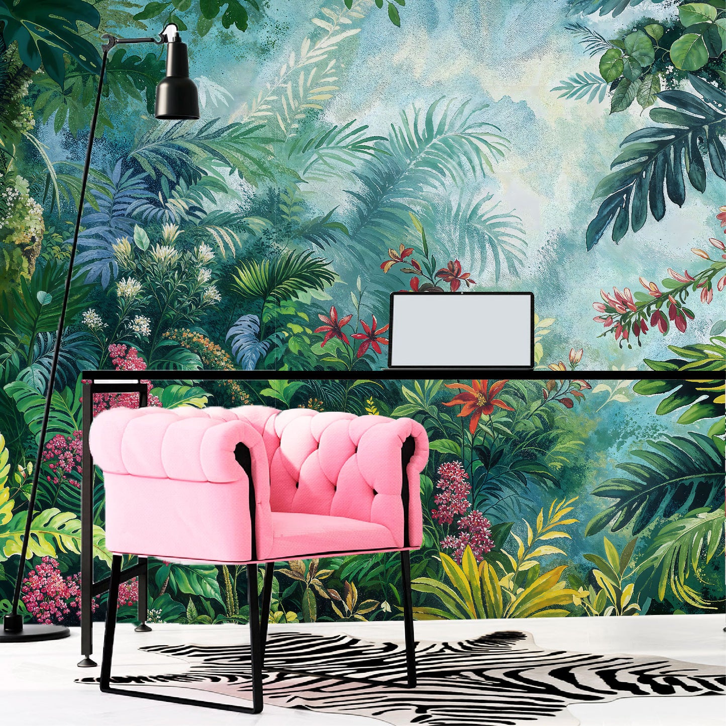 Mural Tropical Jungla Vibrante - MT555