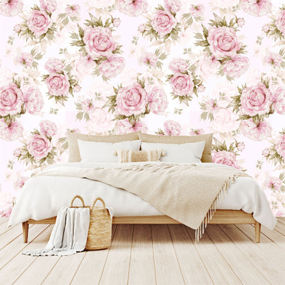 Vinilo Mate Tropical Flores Rosas 066
