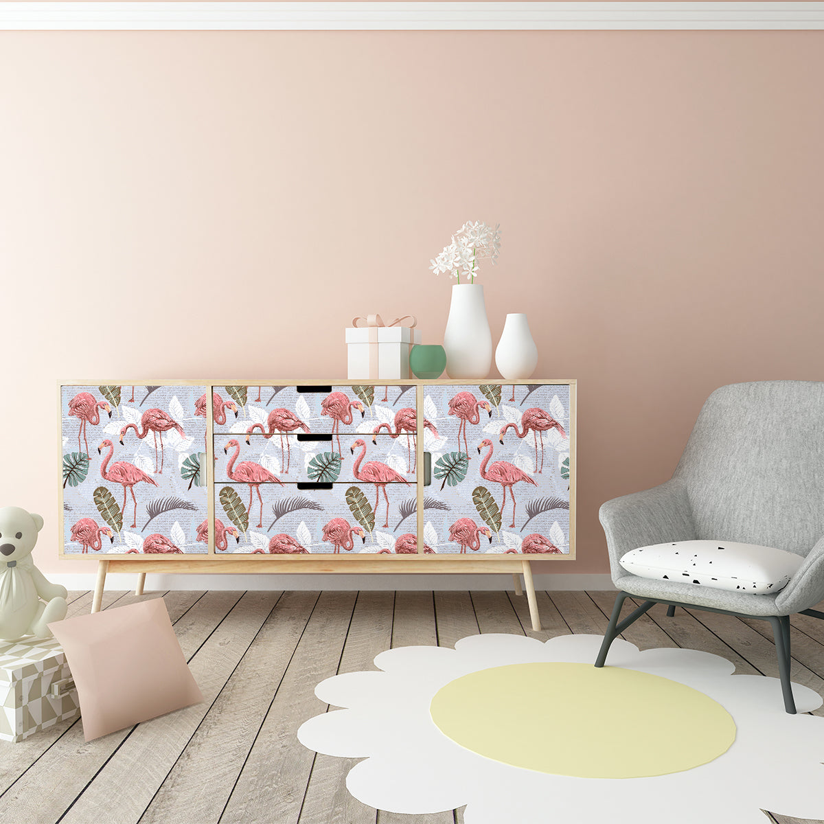 Vinilo Tropical para Muebles Modelo 732