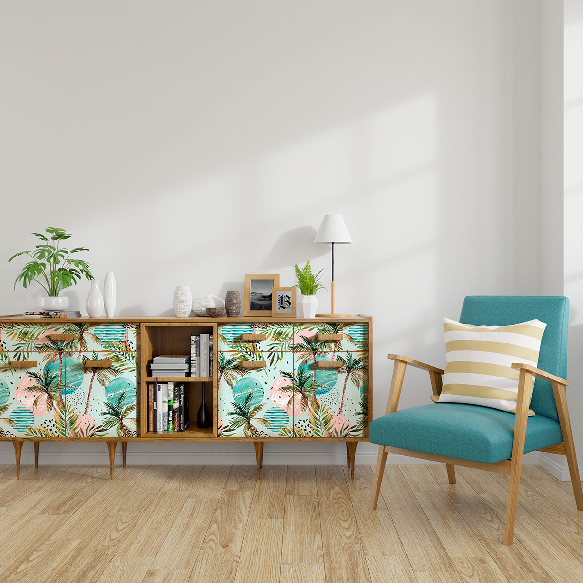 Vinilo Tropical para Muebles Modelo 833