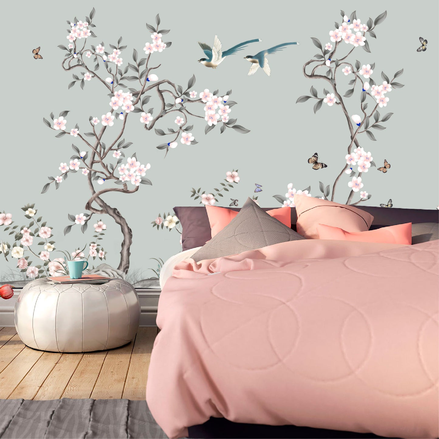 Mural Tropical Floral - MT558