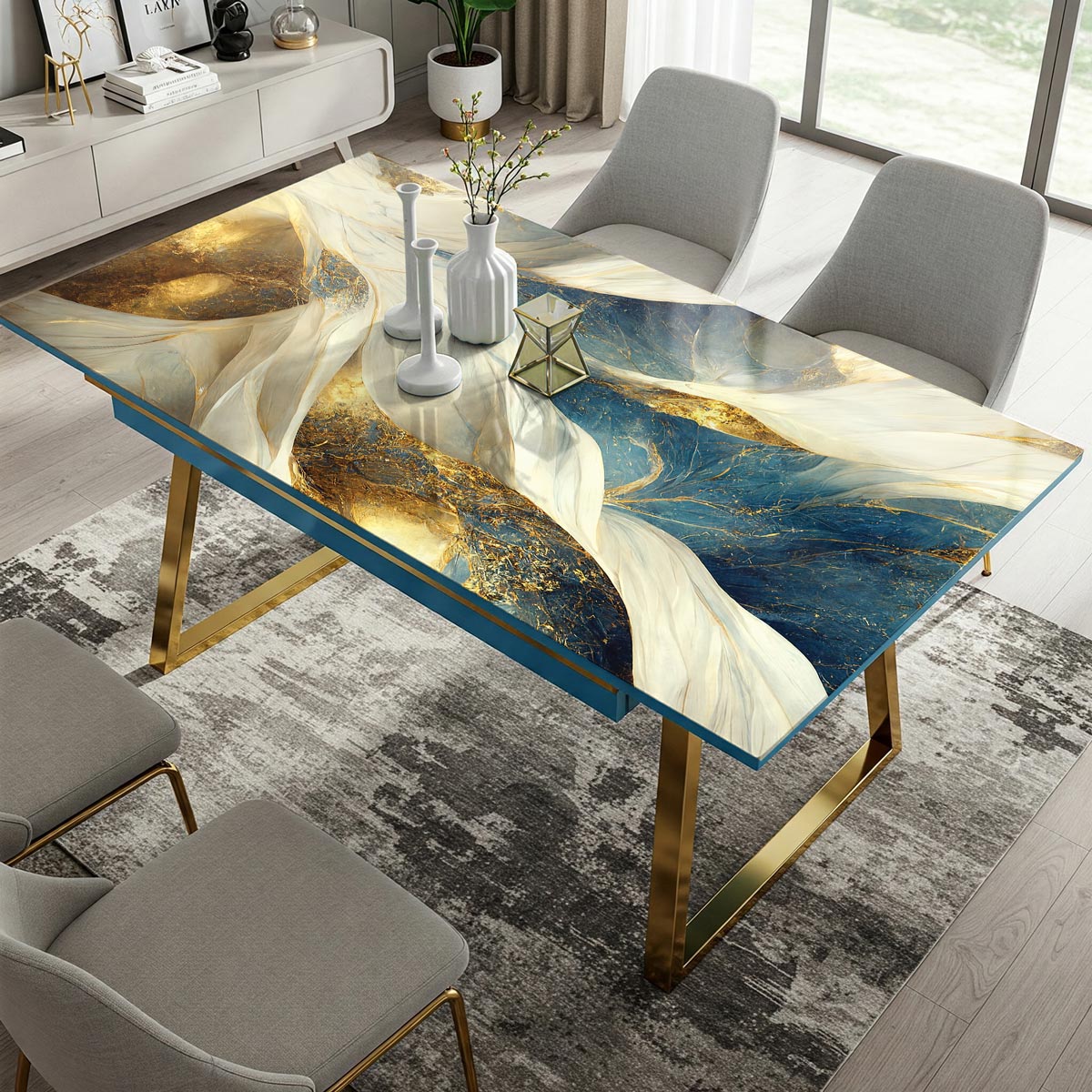 Vinilo Autoadhesivo Simil Marmol - 100x100cm - MM3554