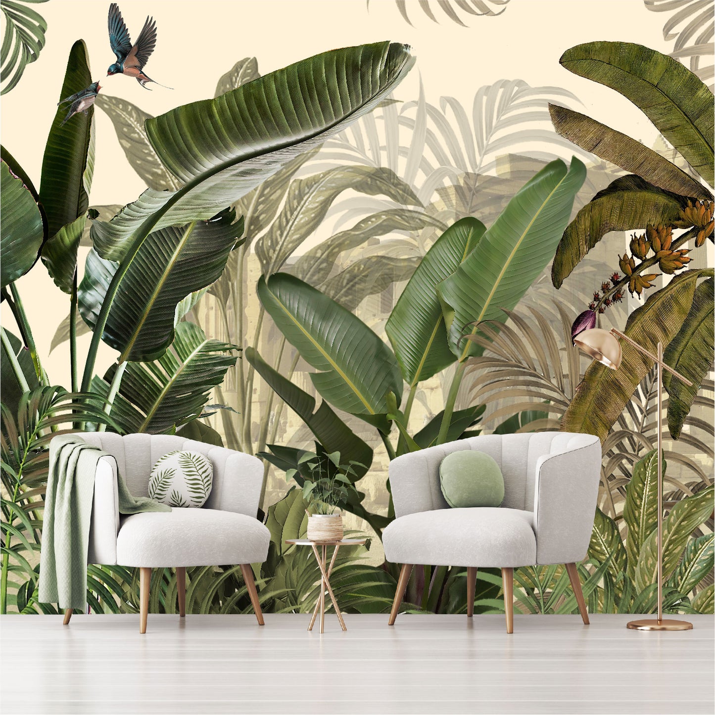 Mural Hojas Tropicales - MT370