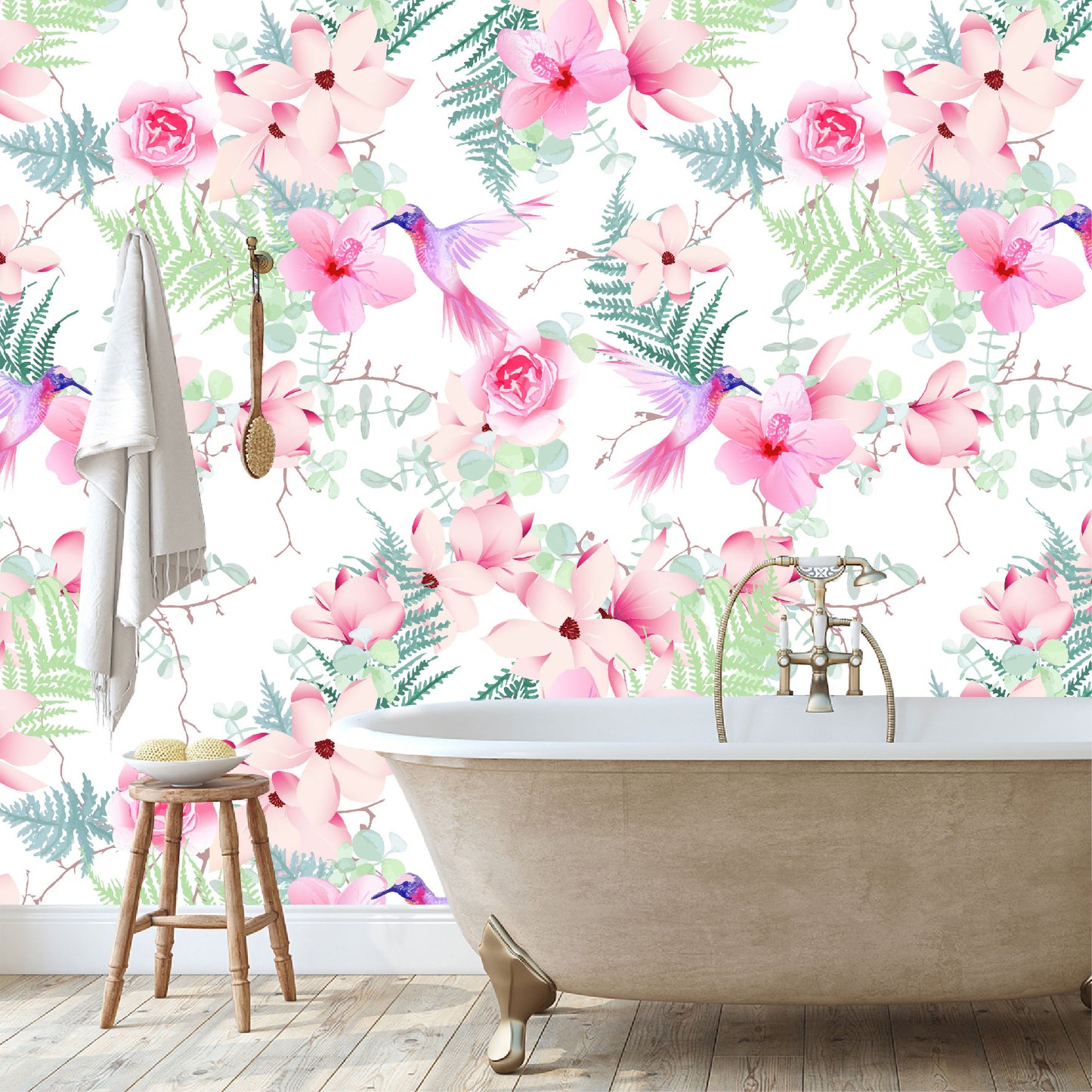 Mural Tropical Colibríes - MT220