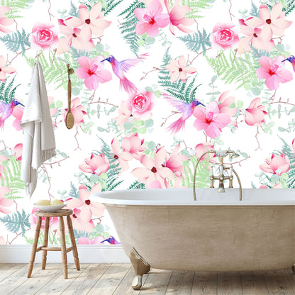 Mural Tropical Colibríes - MT220