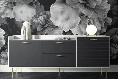 Mural Mate Black Peonies - MT450