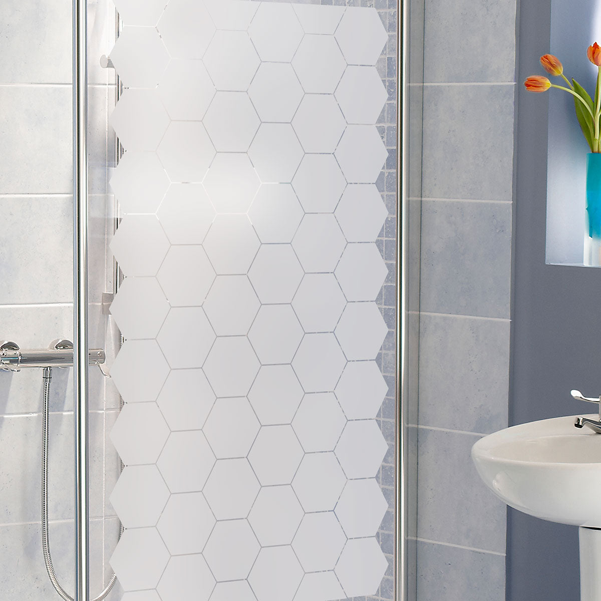 Vinilo Esmerilado Hexagonal 100x60cm  - VE003