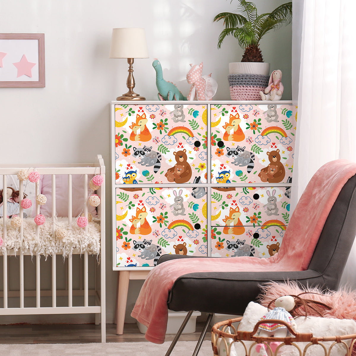 Vinilo para Muebles Animales Peluches - M139
