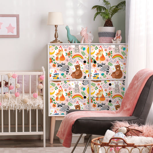 Vinilo para Muebles Animales Peluches - M139
