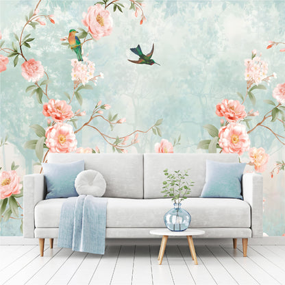 Mural enredadera de peonias - MT368
