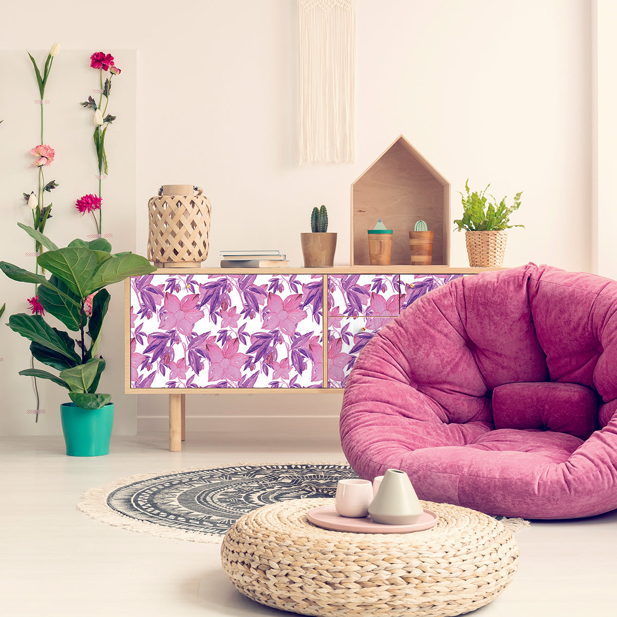 Vinilo Tropical para Muebles Modelo 1567