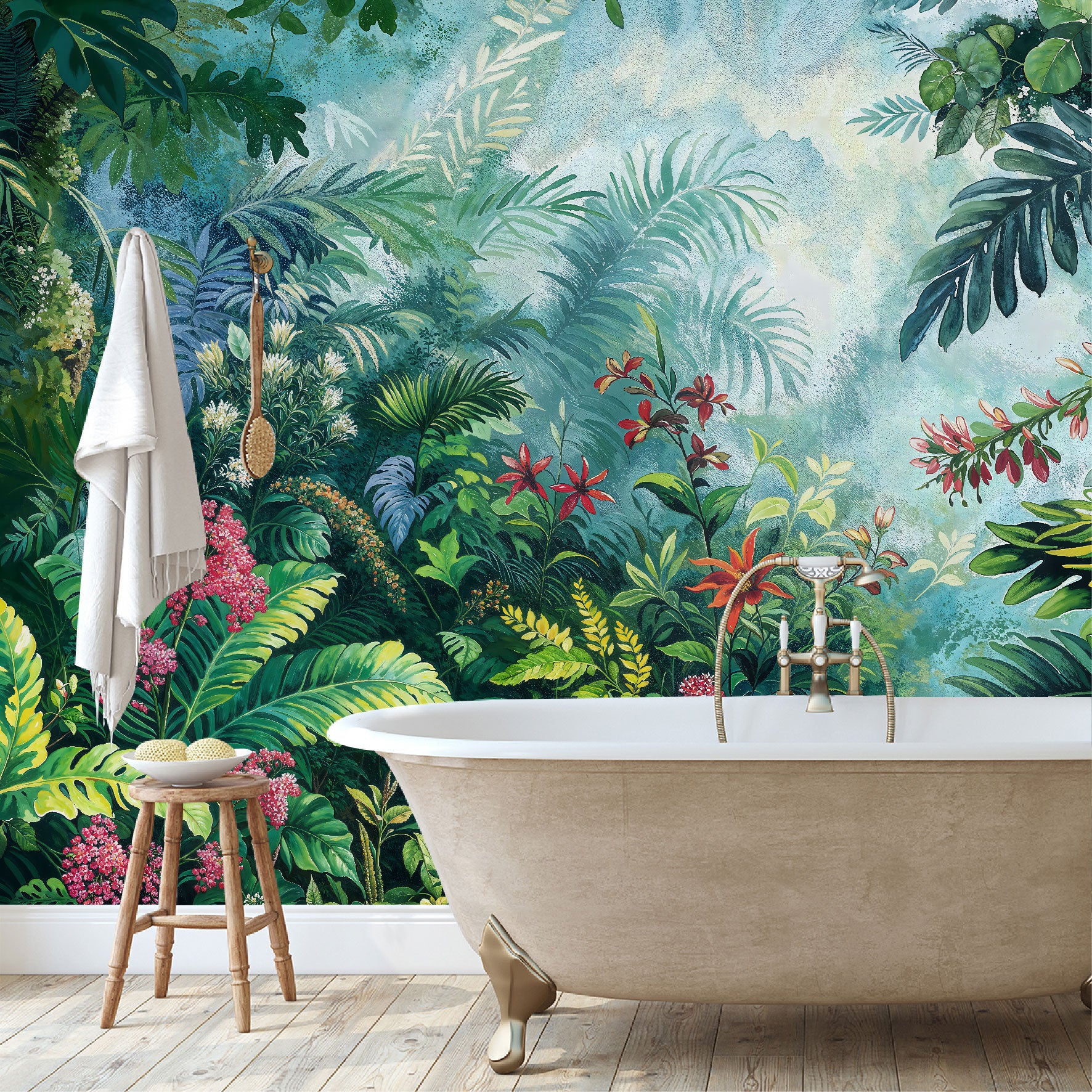Mural Tropical Jungla Vibrante - MT555