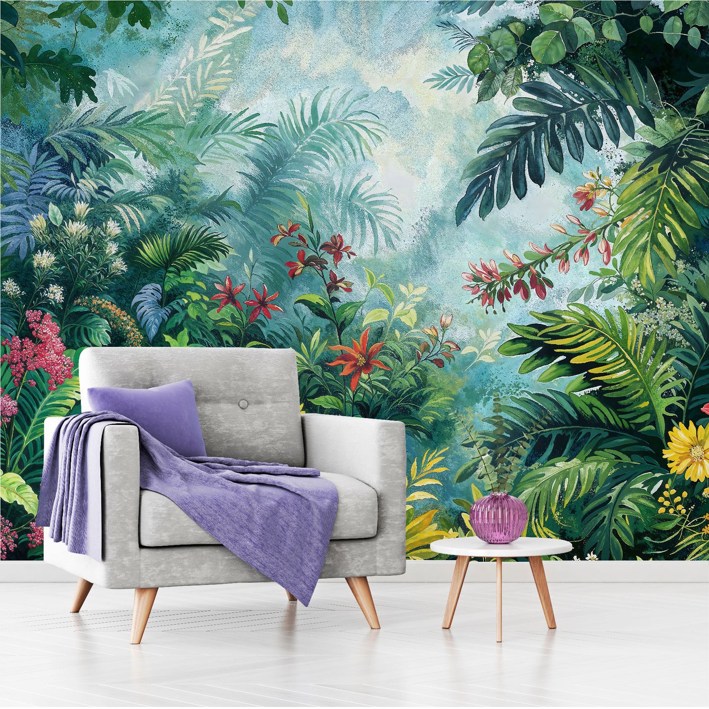 Mural Tropical Jungla Vibrante - MT555