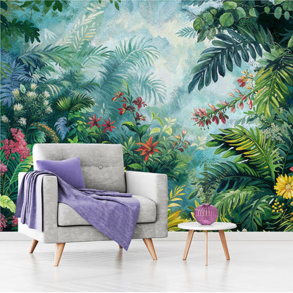 Mural Tropical Jungla Vibrante - MT555