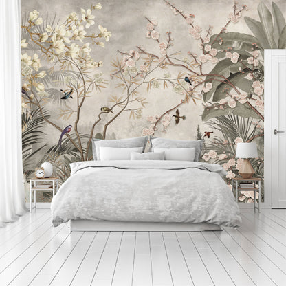 Mural Tropical Jardín Vintage - MT584