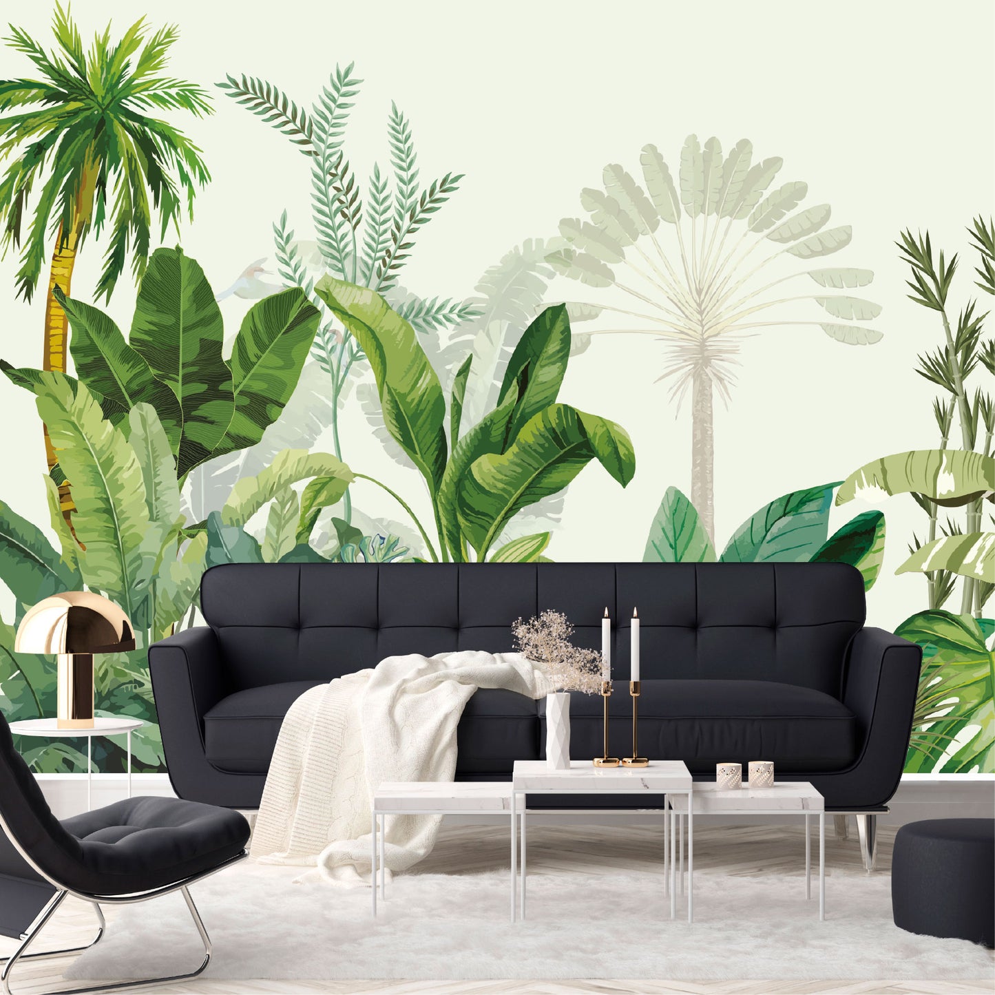 Mural Selva Tropical Ilustrada - MT575
