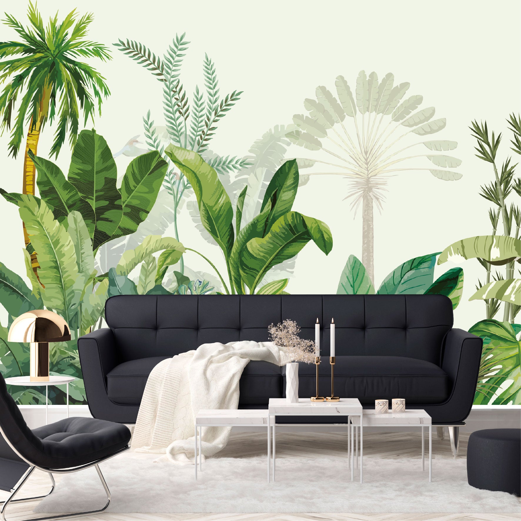 Mural Selva Tropical Ilustrada - MT575