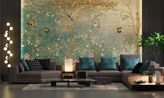 Mural Campestre Inglés Estilo Vintage - MT256