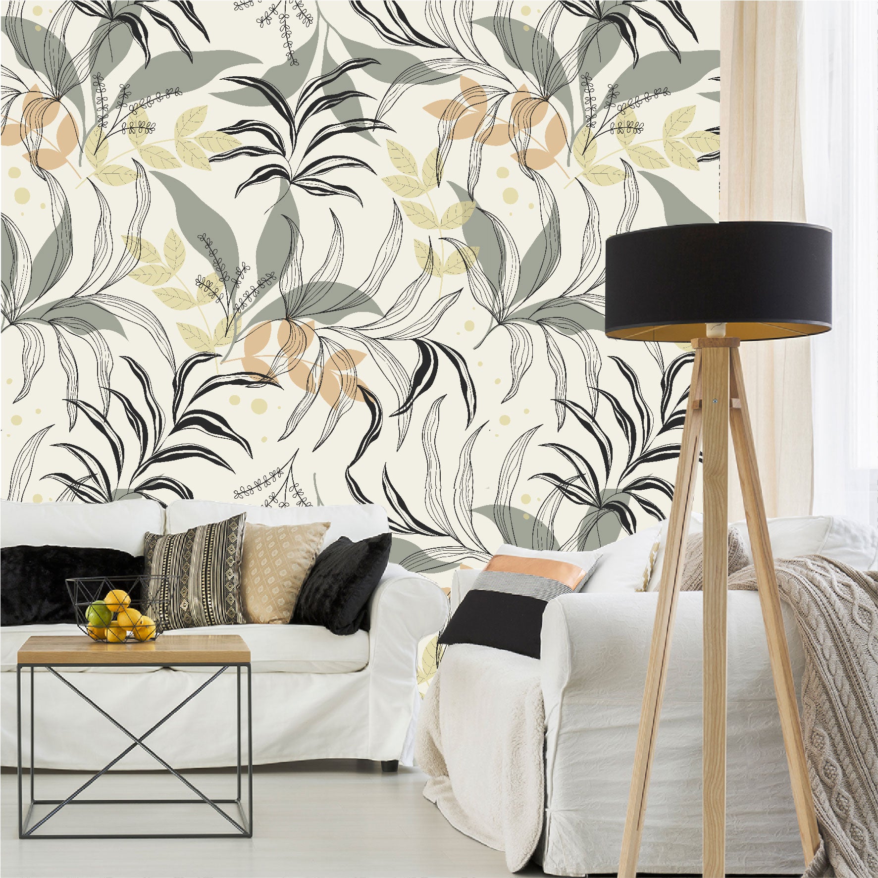 Mural Hojas Tropicales - MT377