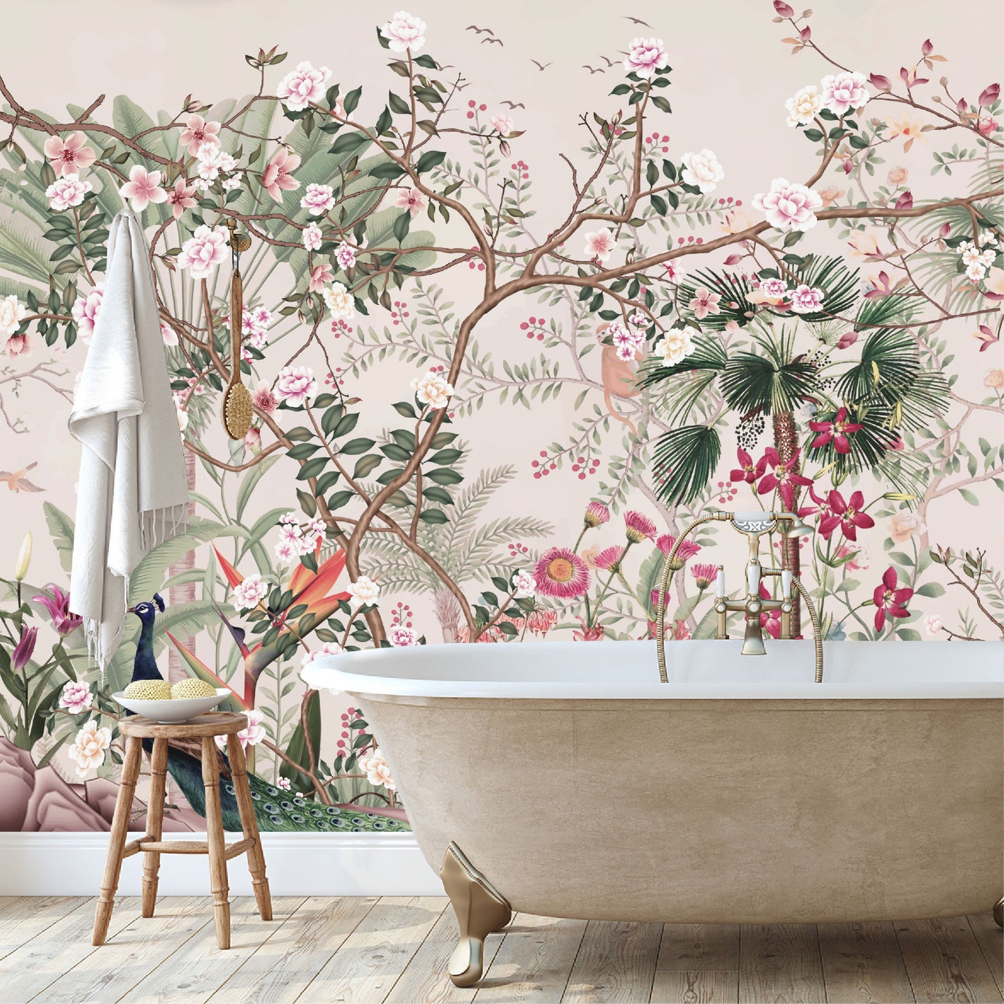 Mural Jardín Tropical con Flores Silvestres - MT570