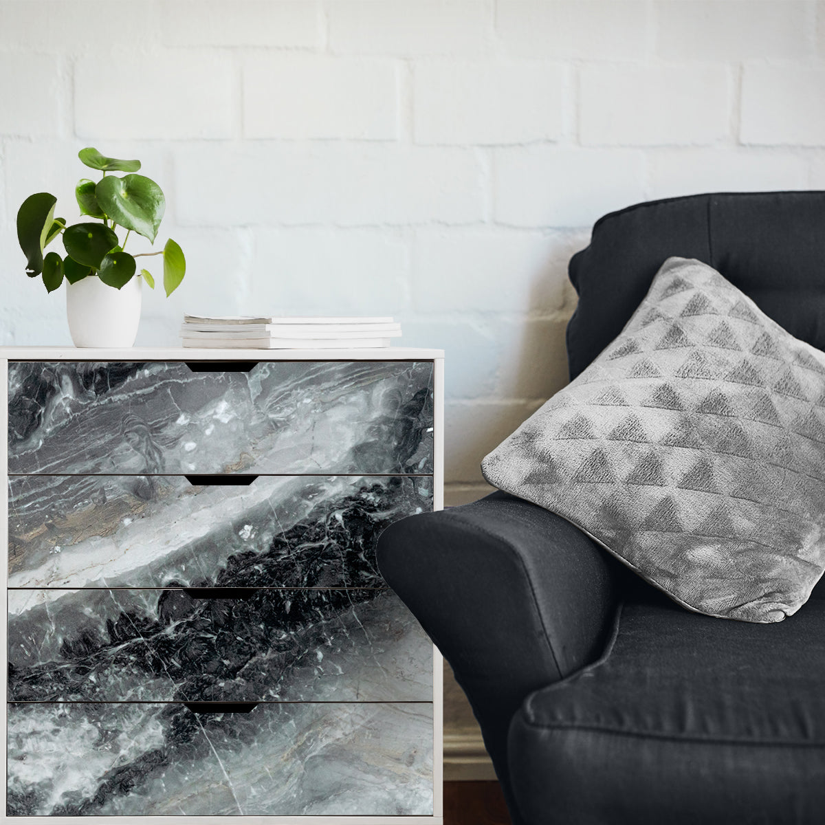 Vinilo Autoadhesivo Simil Marmol - 100x100cm - MM3366