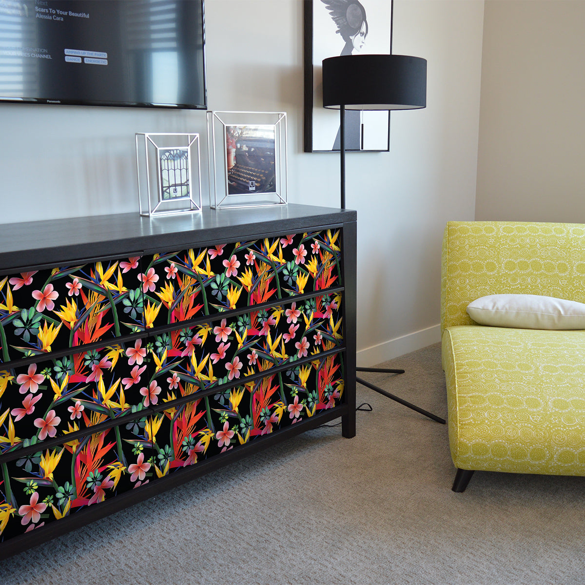 Vinilo Tropical para Muebles Modelo 1284