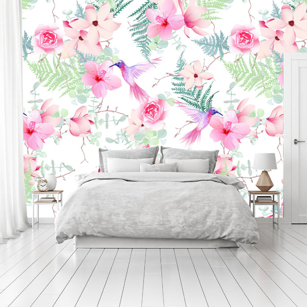 Mural Tropical Colibríes - MT220