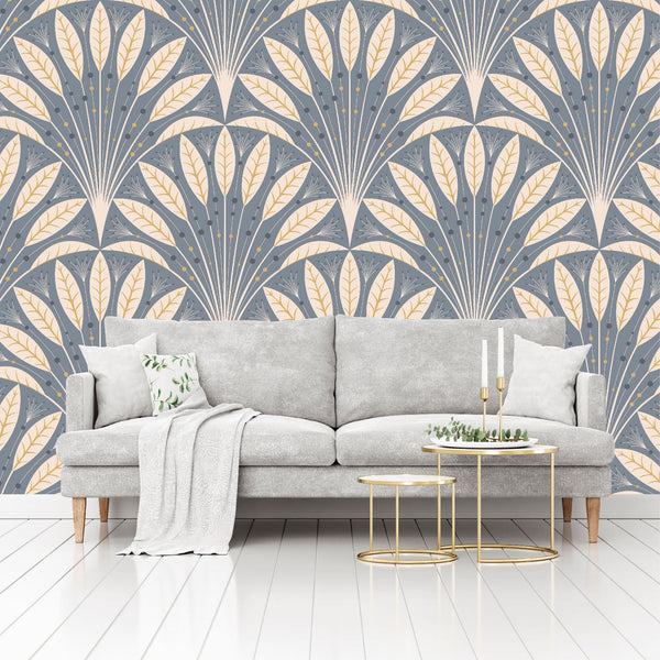 Patrón Hojas Mágicas - MT554 - Gris, Marrón, Beige