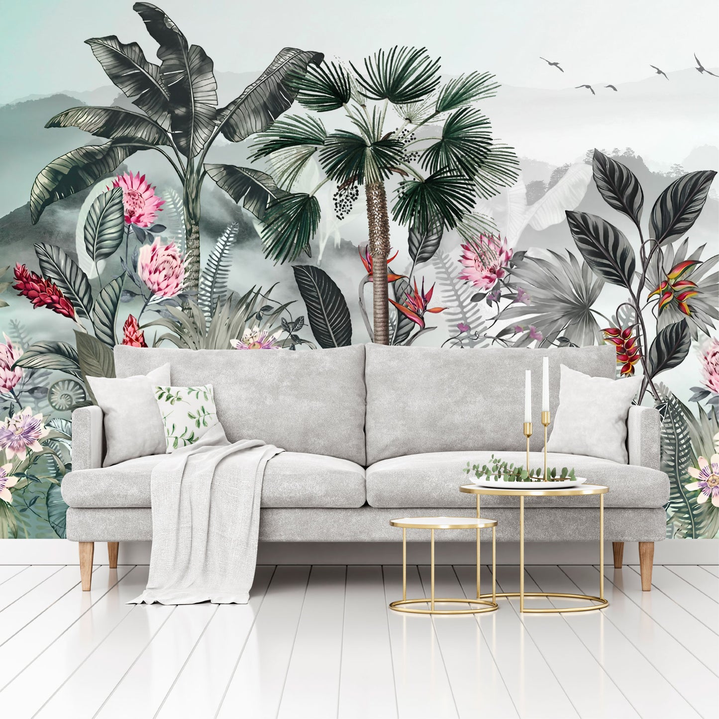 Mural Tropical Jungla Exótica  - MT580