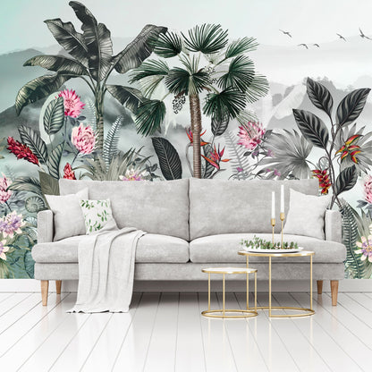 Mural Tropical Jungla Exótica  - MT580