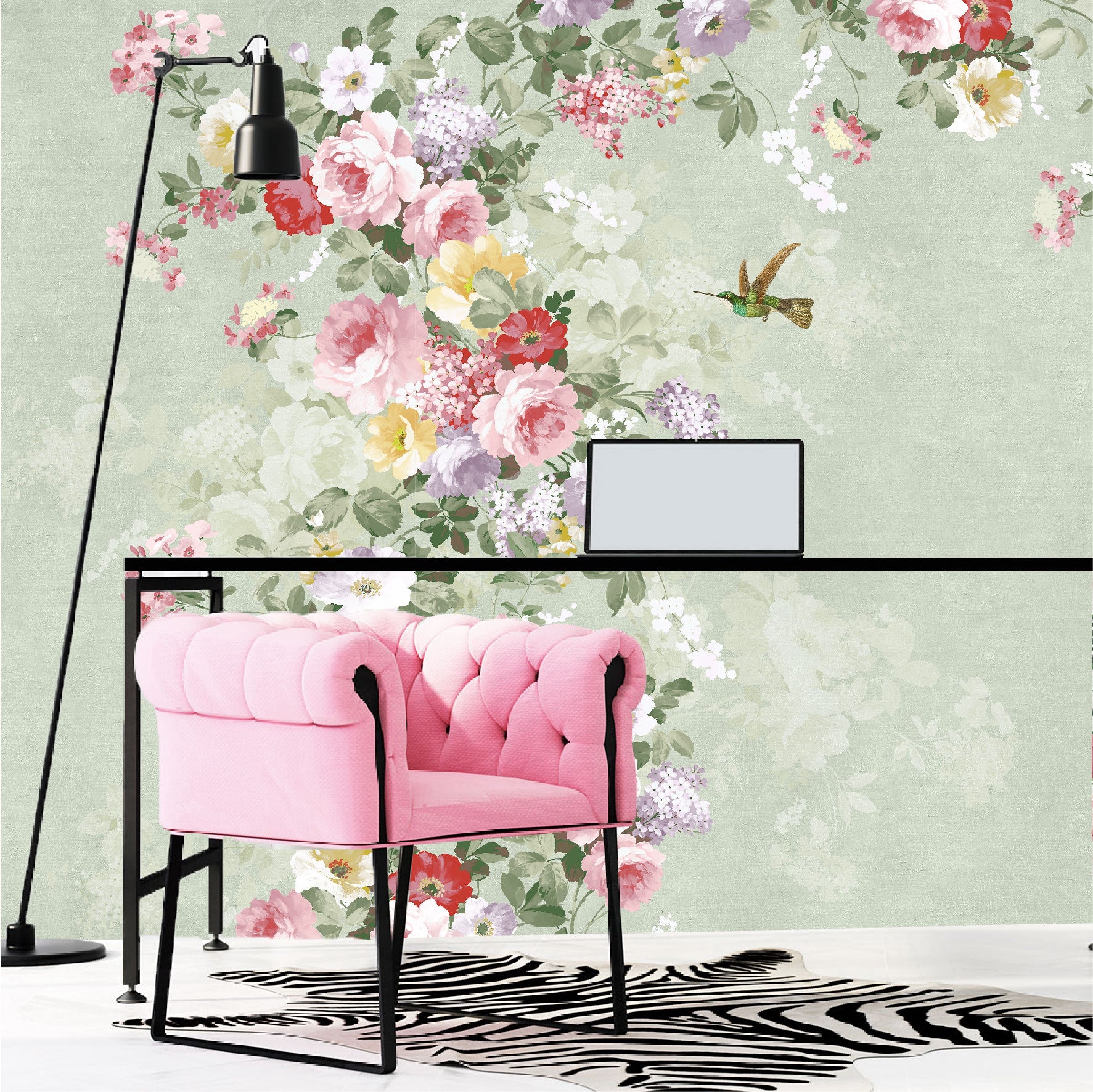 Mural Flores Vintage - MT398