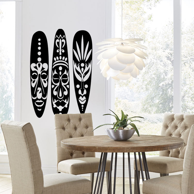 Vinilo Decorativo Mascaras Africanas - VDC048