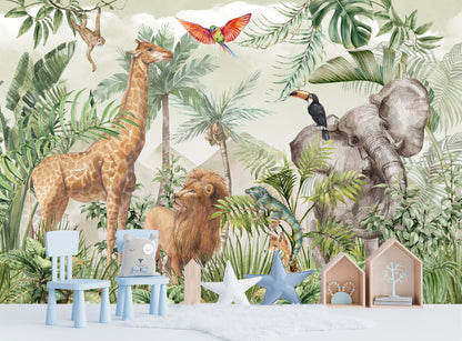 Mural Animales de Safari - MI048