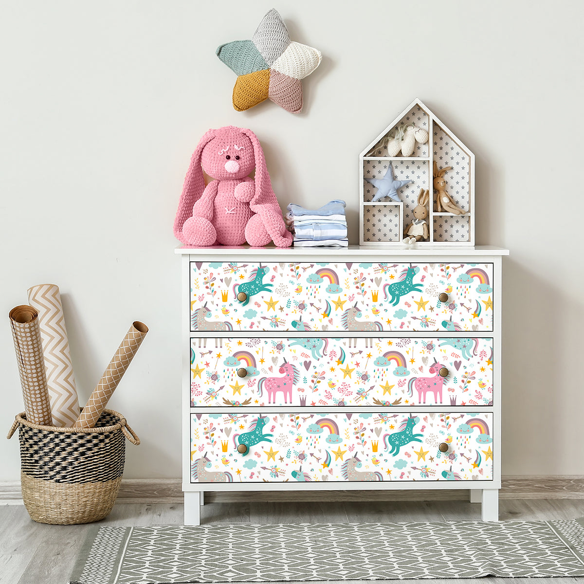 Vinilo para Muebles Unicornios Encantados - MI067
