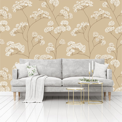 Mural flores blancas - MT363