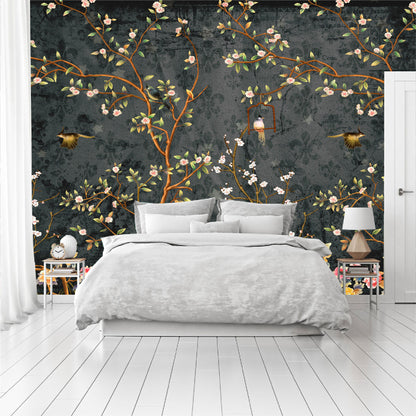 Mural Campestre Inglés Gris Oscuro - Negro - MT375