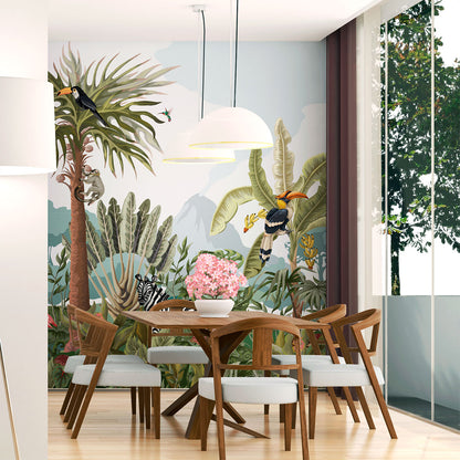 Mural Selva Tropical con Animales - MT133