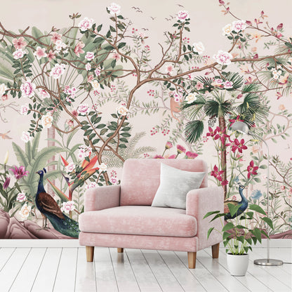 Mural Jardín Tropical con Flores Silvestres - MT570