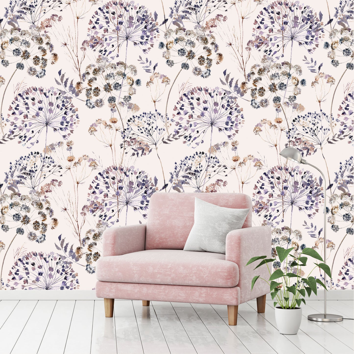 Mural Mate Flores Estilo Boho - MT425